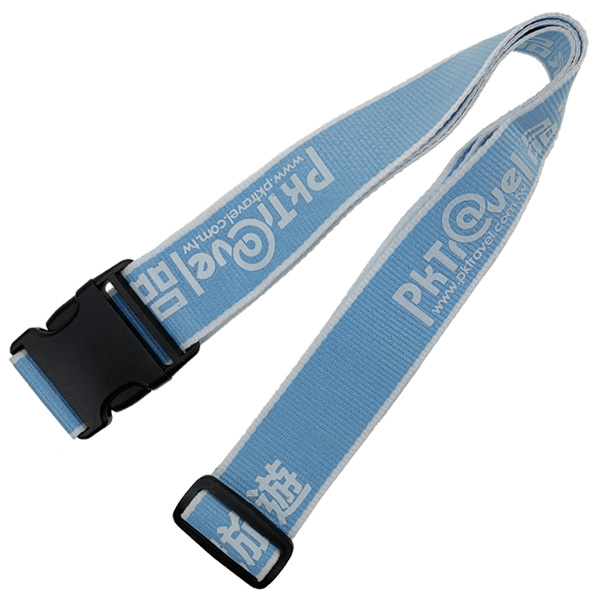 Silk screen print custom luggage strap for bag case with handle 