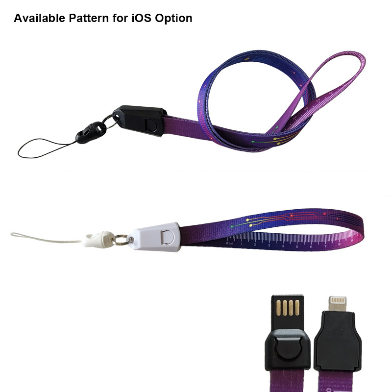 USB Charging Cable Lanyards for iOS 