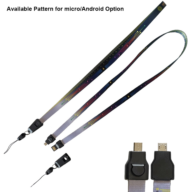 USB Charging Cable Lanyards for Multiple Plugs different connectors